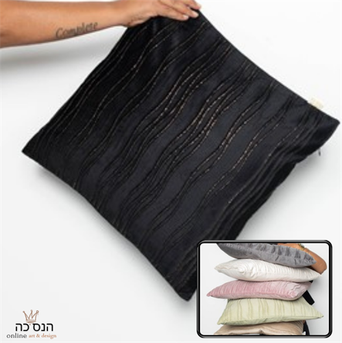 כריות דגם  תמר צבע שחור  מידה 45*45