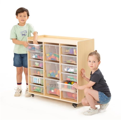 כוננית 15 מיכלים ניידת איכותית