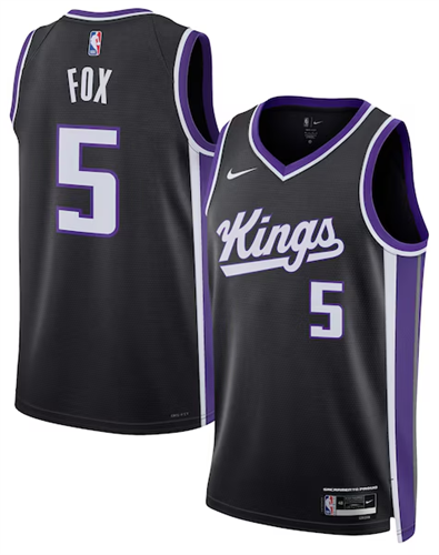 גופיית סקרמנטו דיארון פוקס NBA שחורה