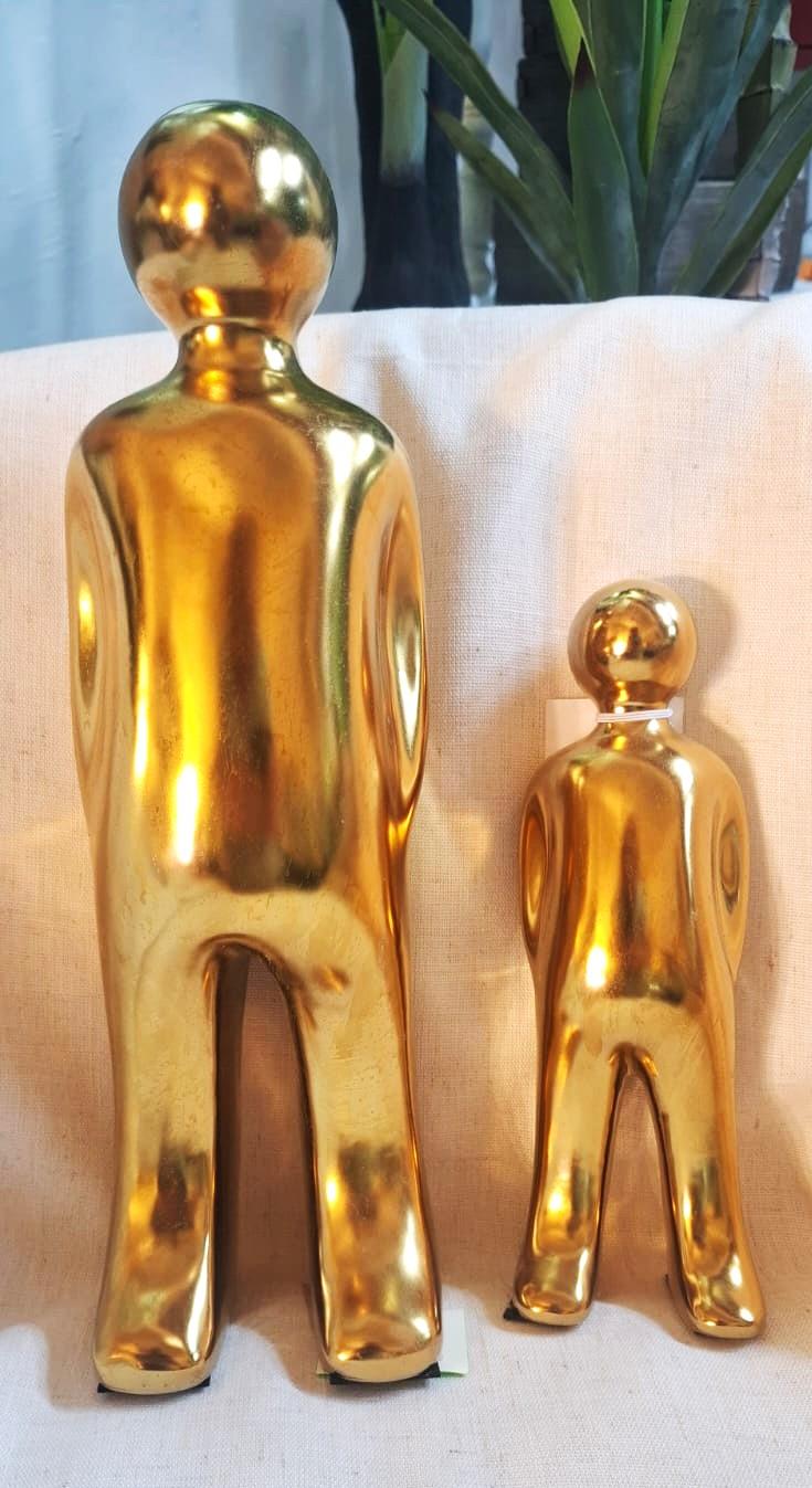 זוג פסלונים זהב