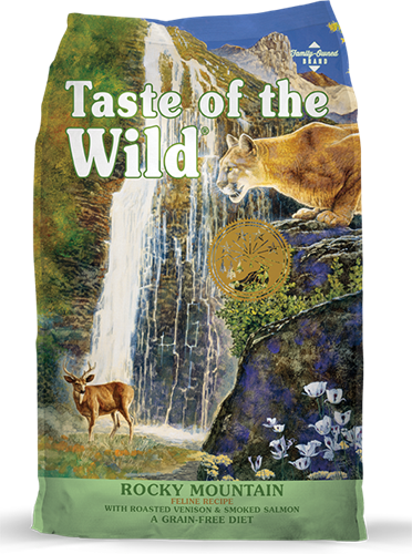 074198609666 מזון יבש לחתולים בטעם צבי  וסלמון 2 ק"ג Taste Of The Wild