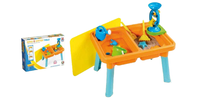 שולחן חול ומים + אביזרים