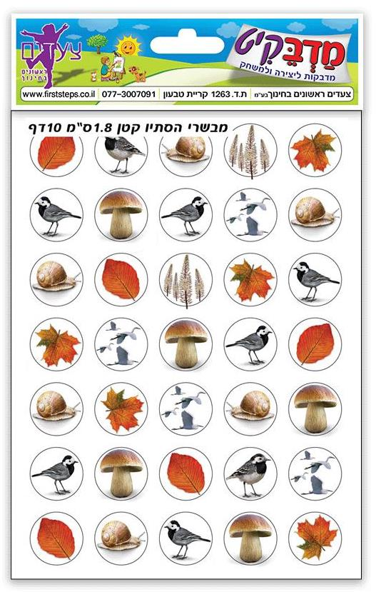 מדבקות סמלי סתיו קטן
