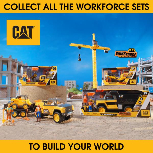 קאט - מחפרון מבית CAT כולל דמות, אביזרים קולות וצלילים - 16 חלקים קאט - מחפרון מבית CAT כולל דמות, אביזרים קולות וצלילים - 16 חלקים