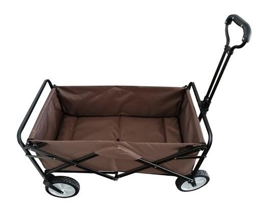 עגלה מתקפלת לקמפינג ולפינוי קניות מהרכב צבע חום עד 80 קג מחולקים כהלכה קמפינג לייף עגלה מתקפלת לקמפינג ולפינוי קניות מהרכב צבע חום עד 80 קג מחולקים כהלכה קמפינג לייף