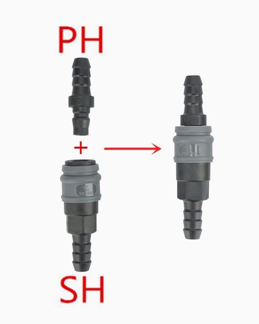 חיבור אוויר מהיר זכר ונקבה לחיבור וניתוק מהיר פלסטיק קשיח לא מחליד קמפינג לייף