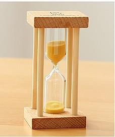 שעון חול מסגרת עץ 5 דקות