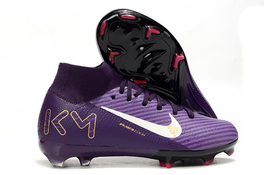 נעלי כדורגל ילדים Nike Air Zoom Mercurial Elite XI סגול שחור