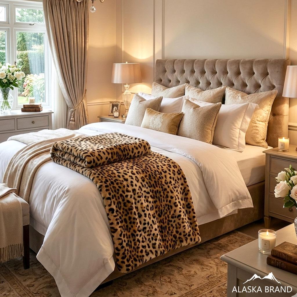 שמיכת מינק מנומרת מפנקת ! דו צדדית דגם - טייגר שמיכת מינק מנומרת מפנקת ! דו צדדית דגם - טייגר