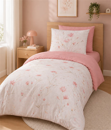 סט מצעים יחיד 100% כותנה דגם - אמנדה