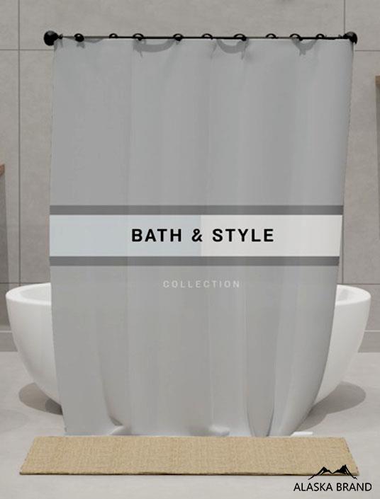 וילון אמבטיה איכותי דגם - Bath & Style