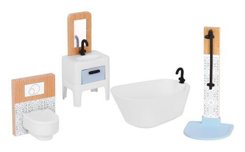 בית בובות מפואר מעץ + ריהוט בית בובות מפואר מעץ + ריהוט