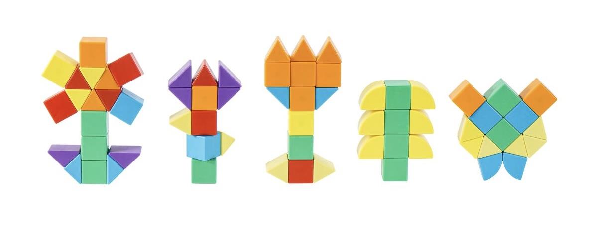 קוביות וצורות מגנט 42 חלקים