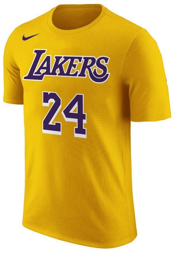 חולצה קצרה ל.א לייקרס #24 NBA צהובה