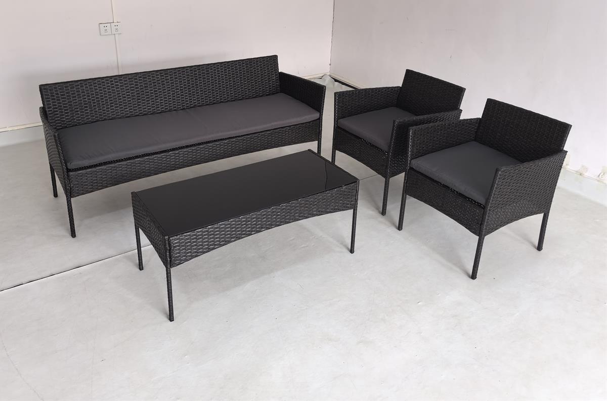 מערכת ישיבה לגינה ולמרפסת ראטן דגם לורן תלת מערכת ישיבה לגינה ולמרפסת ראטן דגם לורן תלת