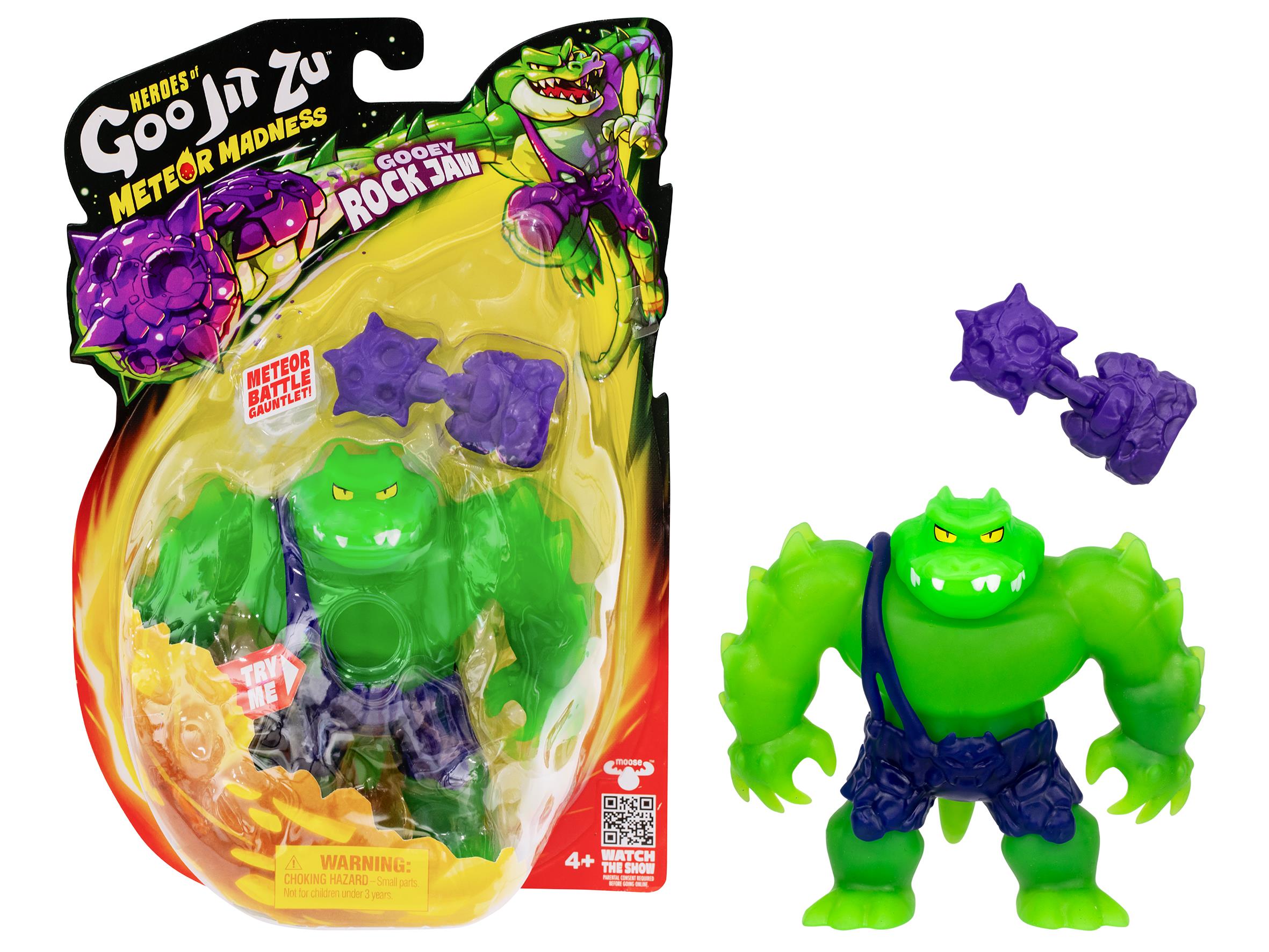 גו ג'יט זו - בובה נמתחת טירוף המטאורים - סטרץ' Mateor madness רוק התנין - Goo Jit Zu גו ג'יט זו - בובה נמתחת טירוף המטאורים - סטרץ' Mateor madness רוק התנין - Goo Jit Zu