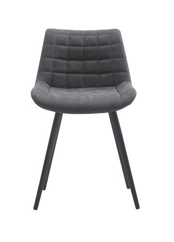 כסא לפינת אוכל דגם רון דמוי עור אפור