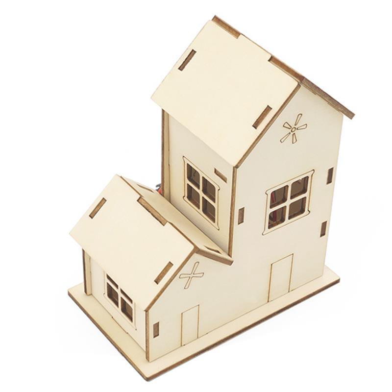 בית החלומות מעץ להרכבה עצמית לילדים (מדריך בעברית)