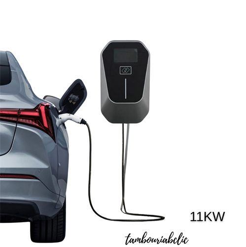 עמדת טעינה ביתית חכמה B-Charge לרכב חשמלי – תלת פאזי 11kW עם אפליקציה ו-RFID