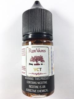 נוזל מילוי לסיגריה אלקטרונית 30 מ"ל Ripe Vapes VCT בטעם וניל כרמל טבק VCT ניקוטין 20 מ"ג 20mg