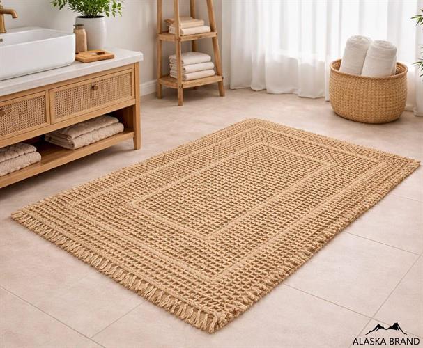 שטיח אמבטיה אופנתי דגם - סרי | מוקה