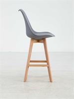 כסא בר מעוצב דגם פריז צבע אפור