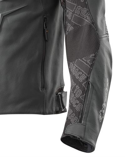 Helical Leather Jacket