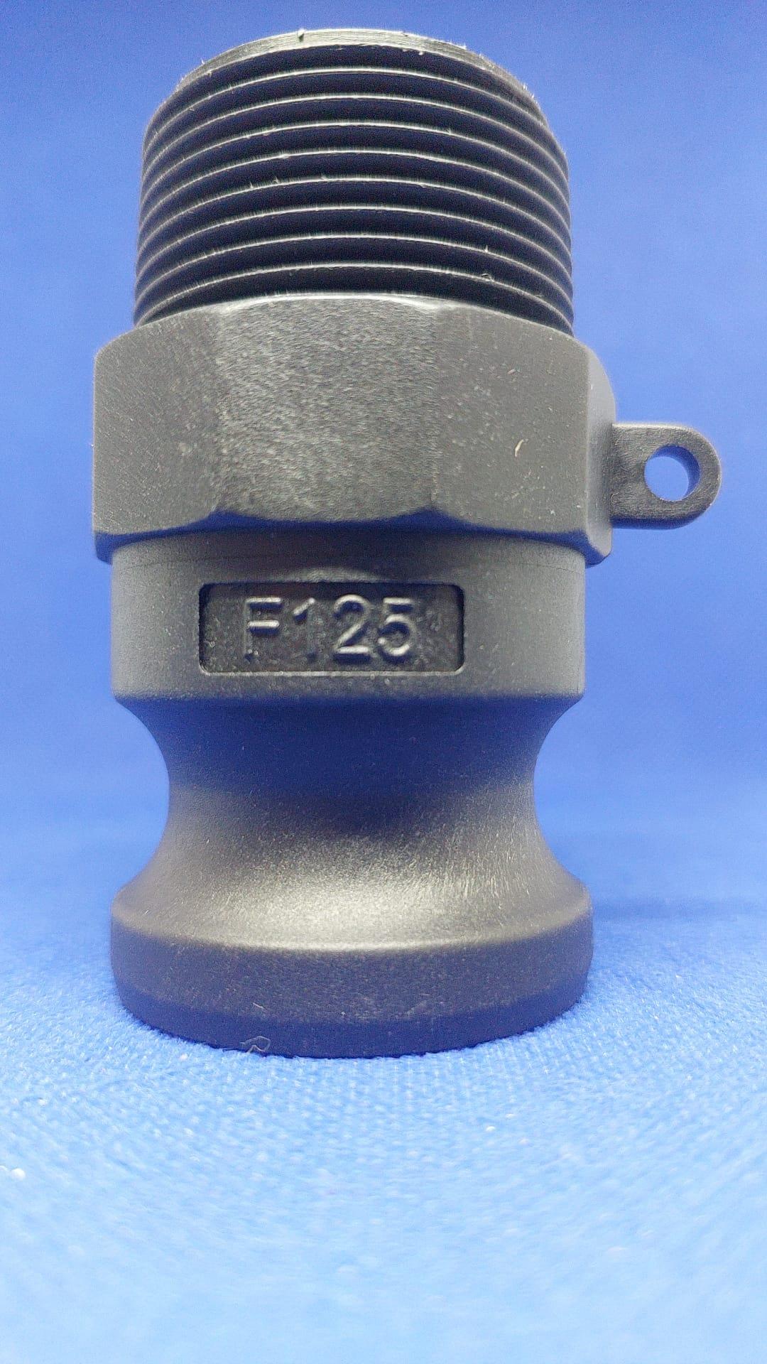 קאמלוק F125 חיבור מהיר זכר 46 ממ וזכר הברגה 42 ממ PP NYLON CAMLOCK COUPLING קמפינג לייף