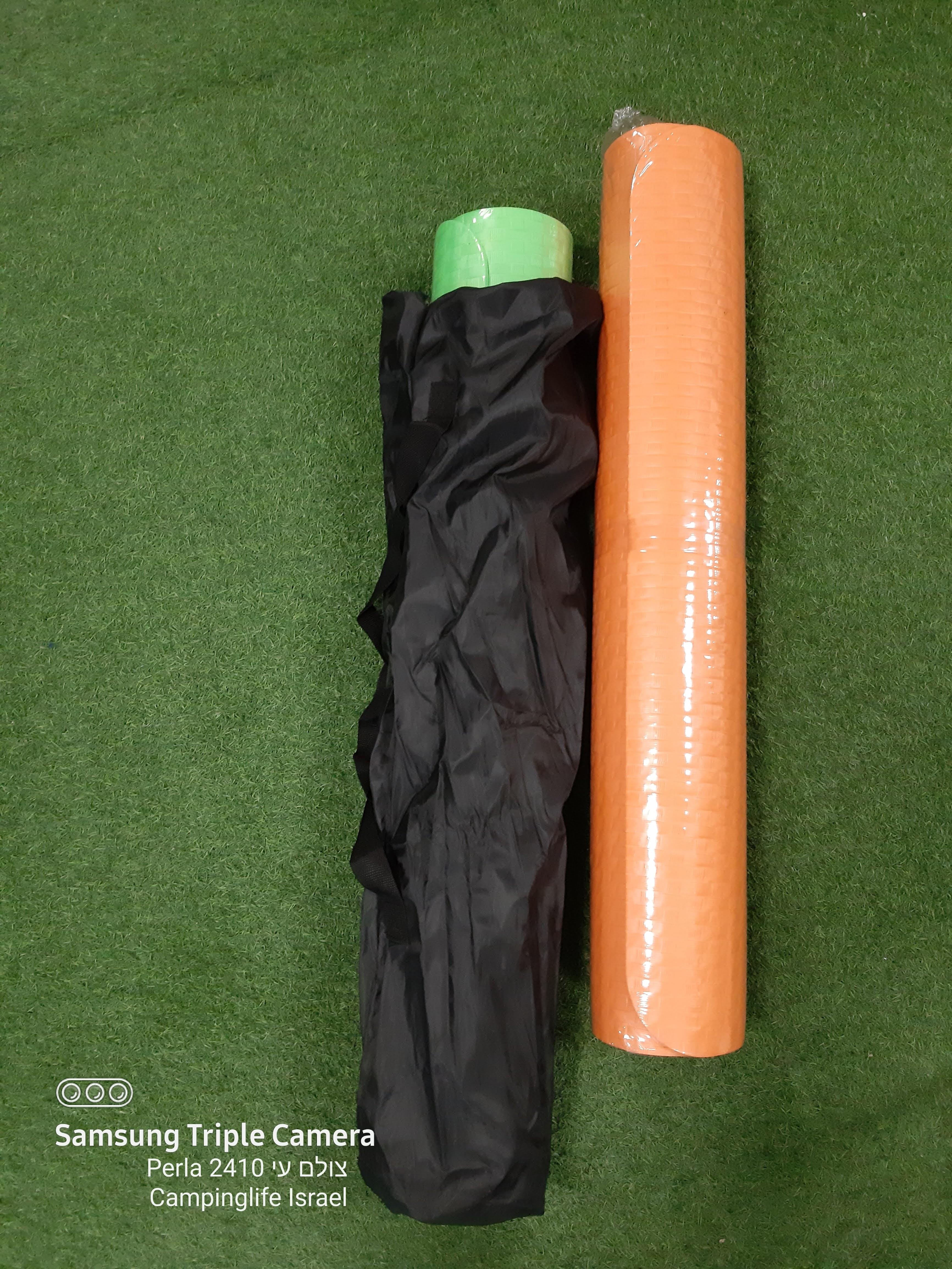 תיק נשיאה ואכסון מזרן שטיח יוגה אורך 1.9 מטר רוחב 90 סמ' לפילאטיס והתעמלות כללית קמפינג לייף