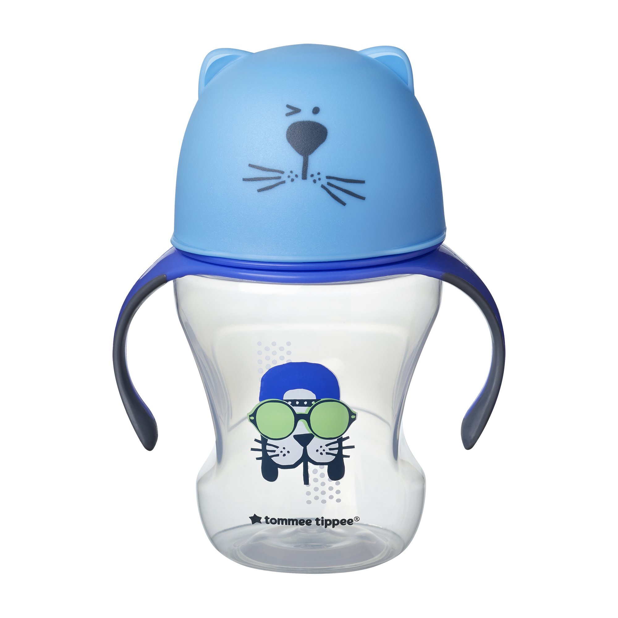 כוס אימון כחולה חתול 230 מ