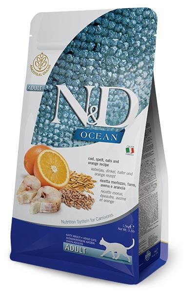 N&D אושן דג קוד חתול 1.5 קג Natural&Delicious