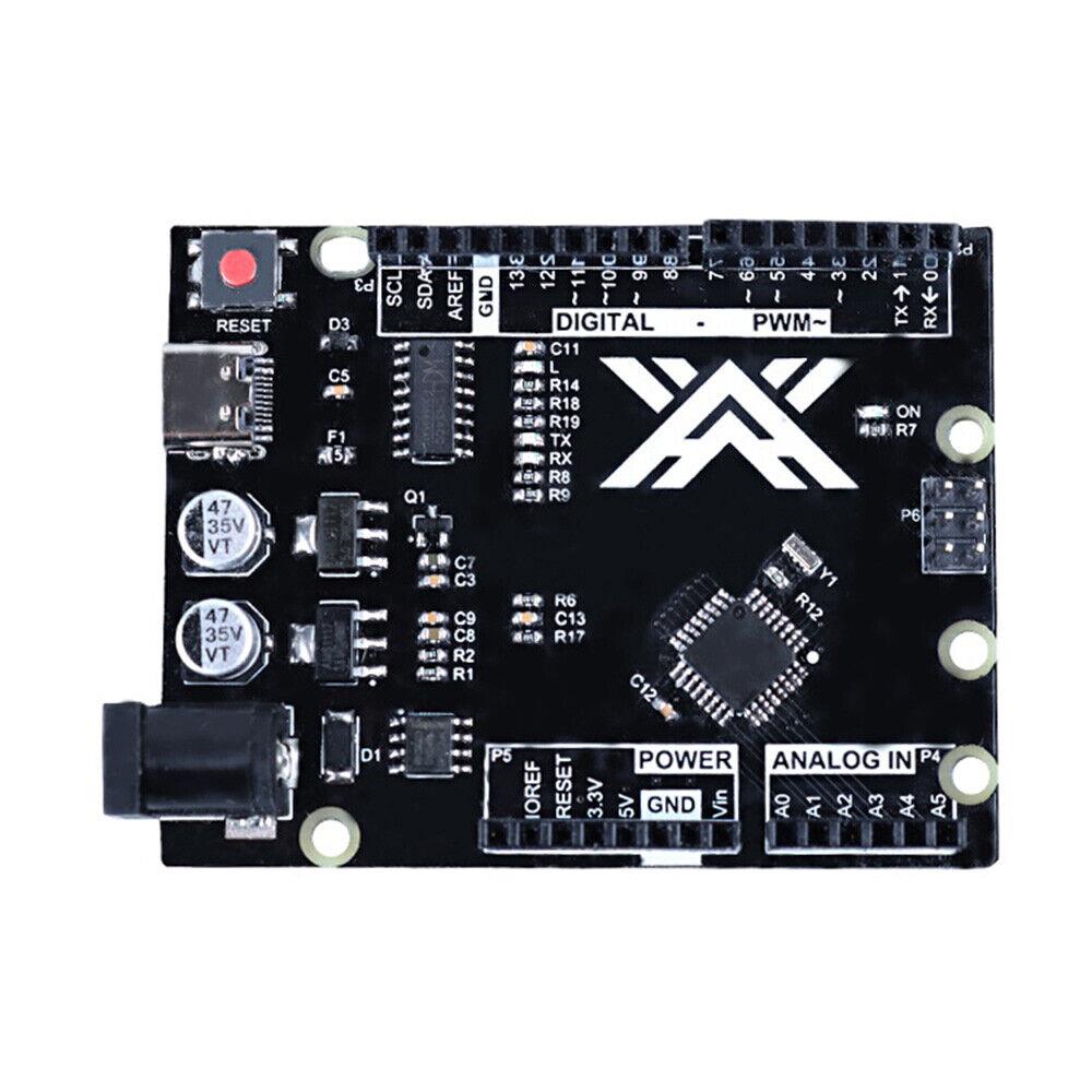 כרטיס פיתוח תואם TYPE C Arduino UNO R3 CH340 (ארדואינו אונו R3) ללא כבל