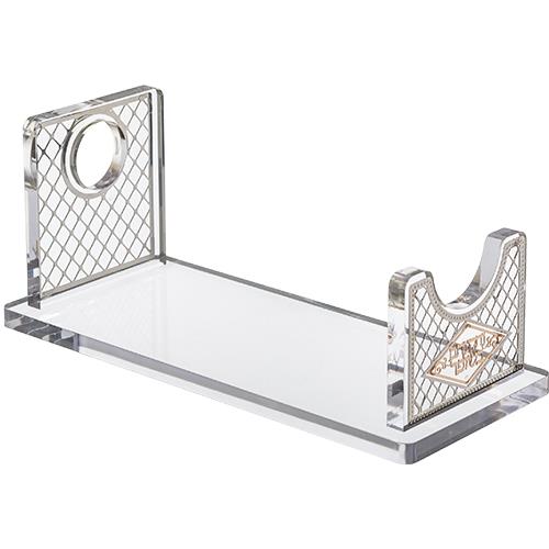 מעמד לשופר מפרספקס בשילוב פלקטה מכסף