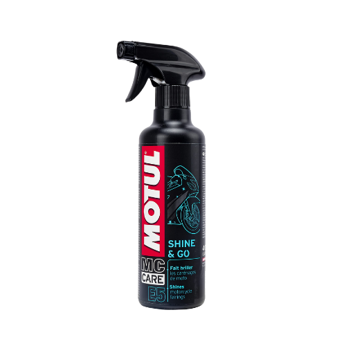 ספריי הברקה וניקוי לאופנוע MC CARE SHINE & GO E5 מבית MOTUL
