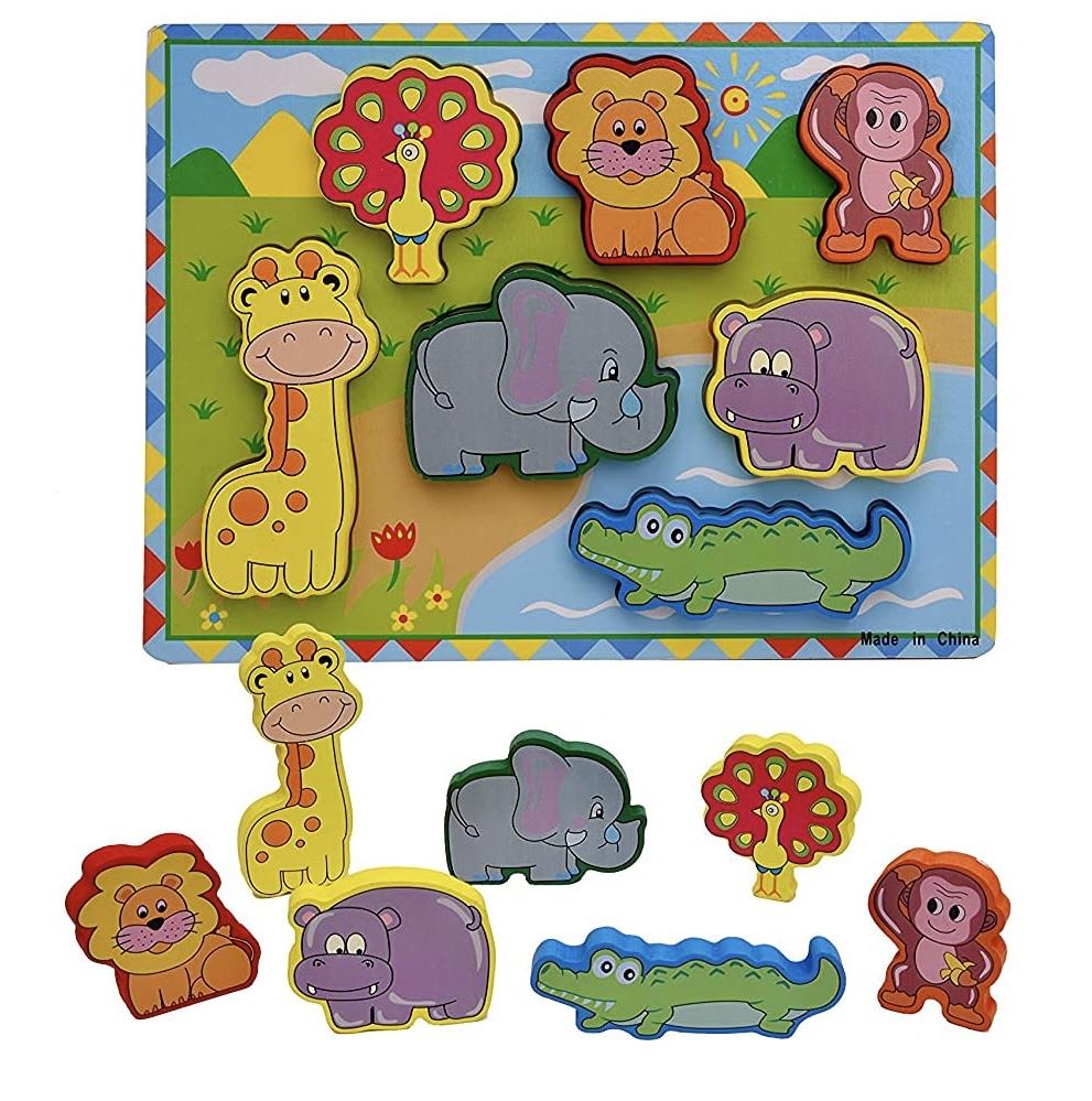 פאזל עץ תלת מימד חיות בר