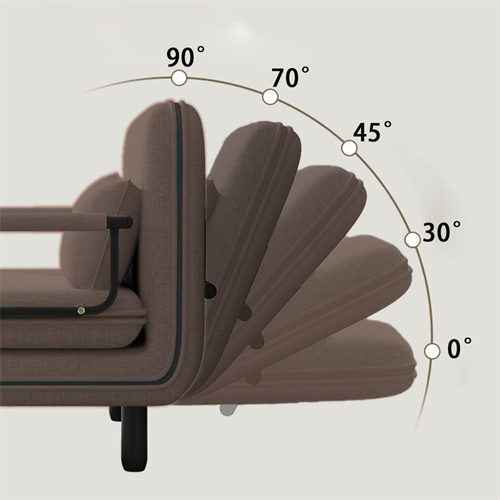 כורסא נפתחת למיטה דגם מדריד בד צבע חום