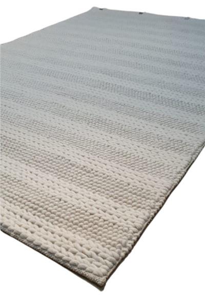 שטיח צמר הודי לבן