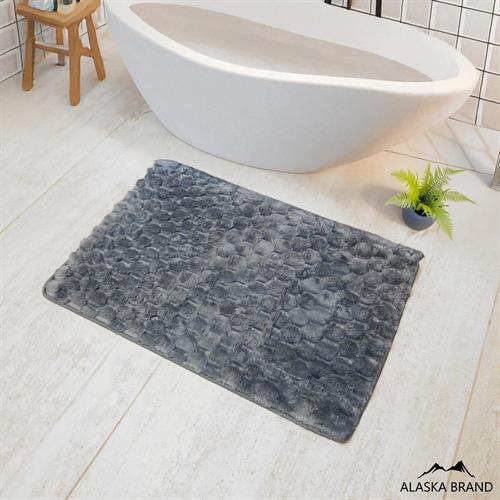 שטיח אמבטיה אופנתי דגם - דניס | אפור