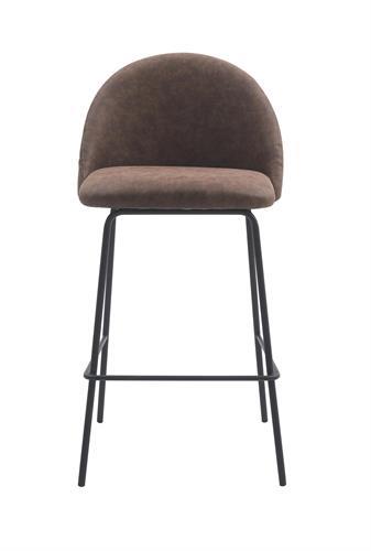 כסא בר מעוצב דגם דנמרק דמוי עור חום כסא בר מעוצב דגם דנמרק דמוי עור חום