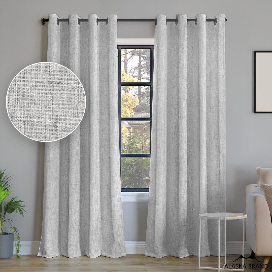 וילון 100% האפלה אטום לגמרי - דגם קומו סילבר