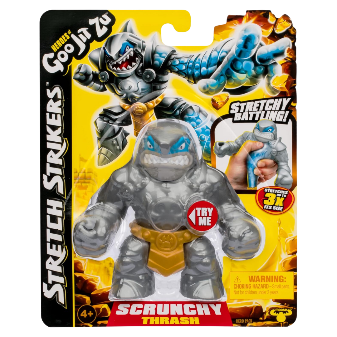 גו ג'יט זו - דמות נמתחת סטרייקר - סטרץ' Strech Strikers טראש - Goo Jit Zu גו ג'יט זו - דמות נמתחת סטרייקר - סטרץ' Strech Strikers טראש - Goo Jit Zu