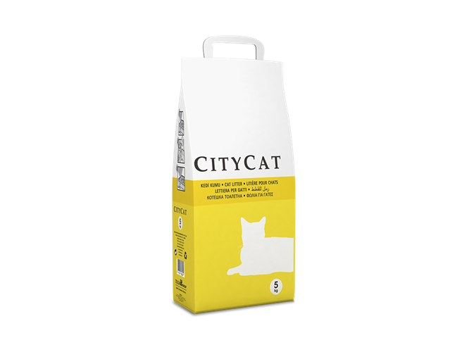 סיטי קאט חול לא מתגבש לחתול 5 קג Citycat