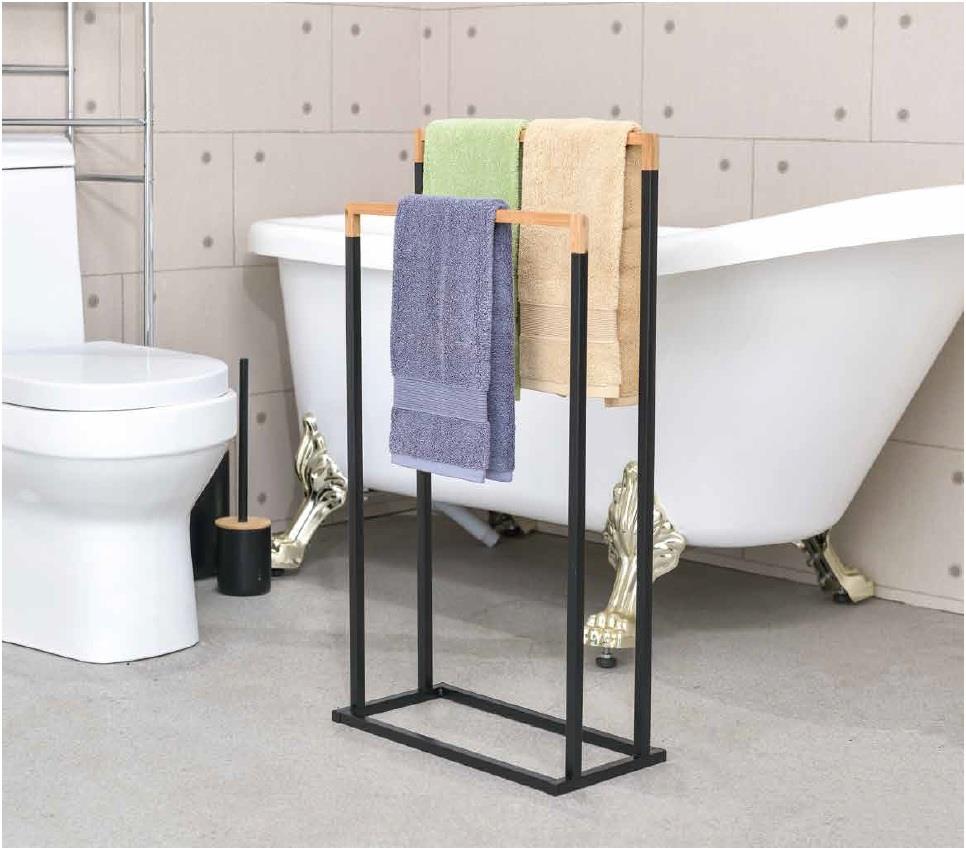 מעמד למגבות איכותי מעוצב בשילוב מתכת ובמבוק דגם BTH-09944 מבית HONEY CAN DO ארה"ב מעמד למגבות איכותי מעוצב בשילוב מתכת ובמבוק דגם BTH-09944 מבית HONEY CAN DO ארה"ב