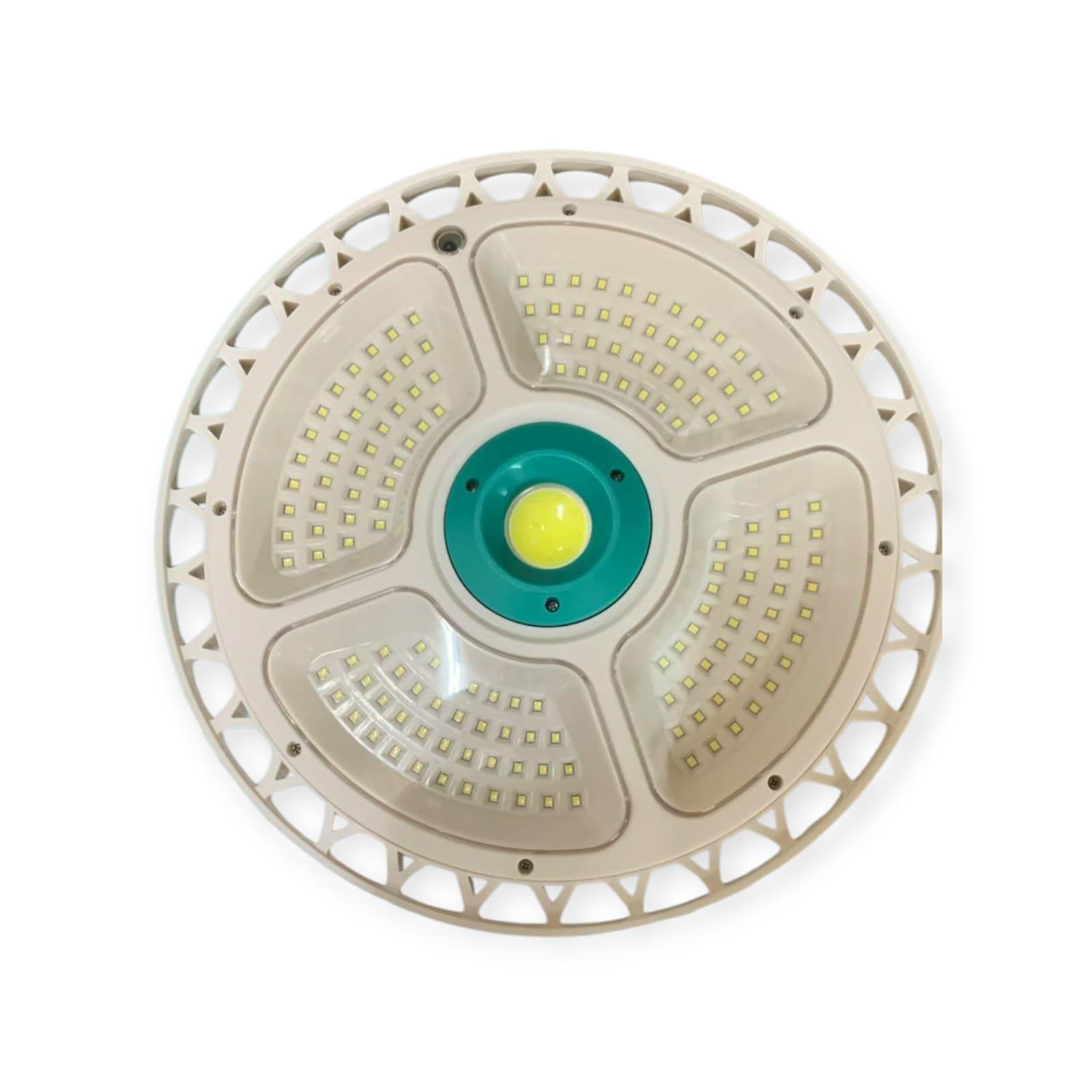פנס סולארי עוצמתי לתלייה עם שלט – 200W | 156 נורות LED | עמיד למים