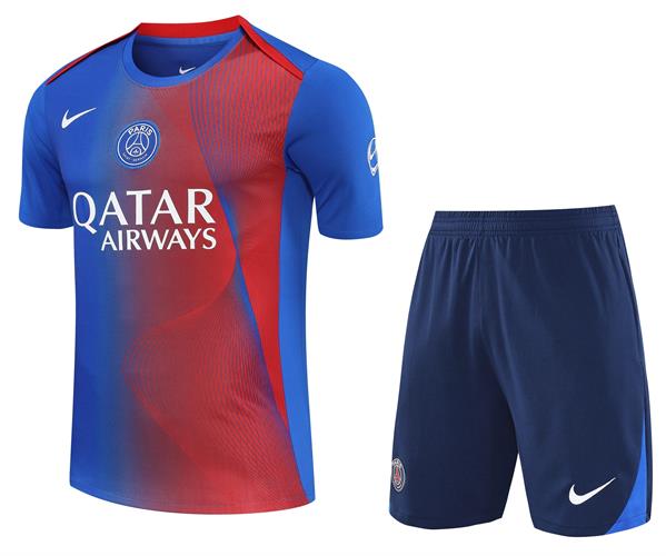 פ.ס.ז' חליפת אימון קצרה כחול אדום