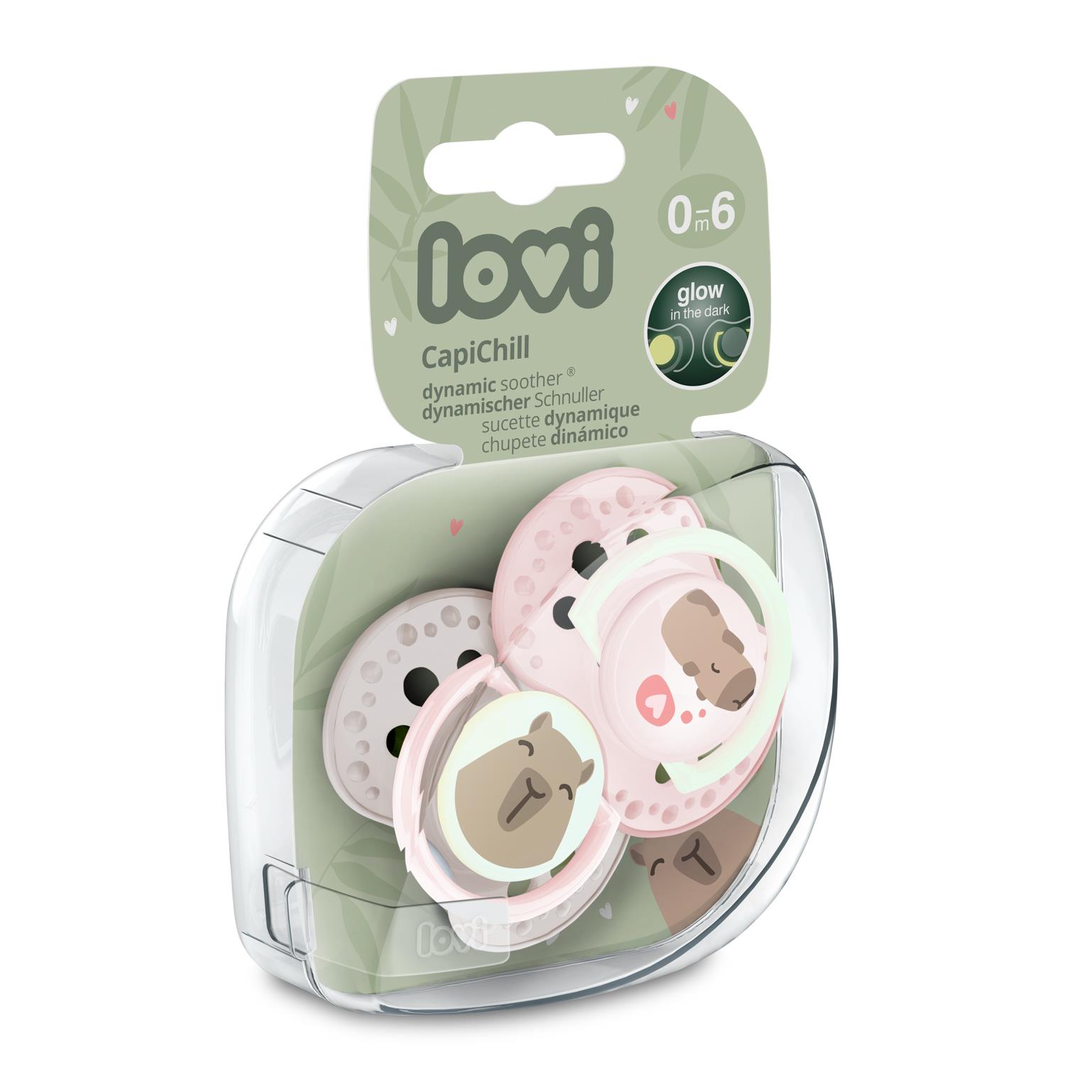 סט מוצצי לאבי מהדורת קפיבארה 0-6 בנות