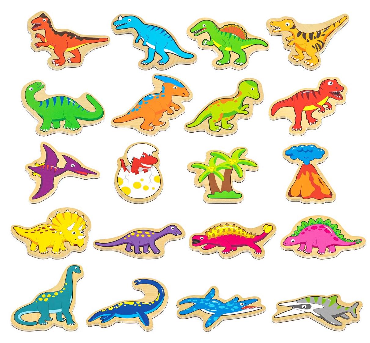 דינוזאורים עץ מגנטיים VIGA