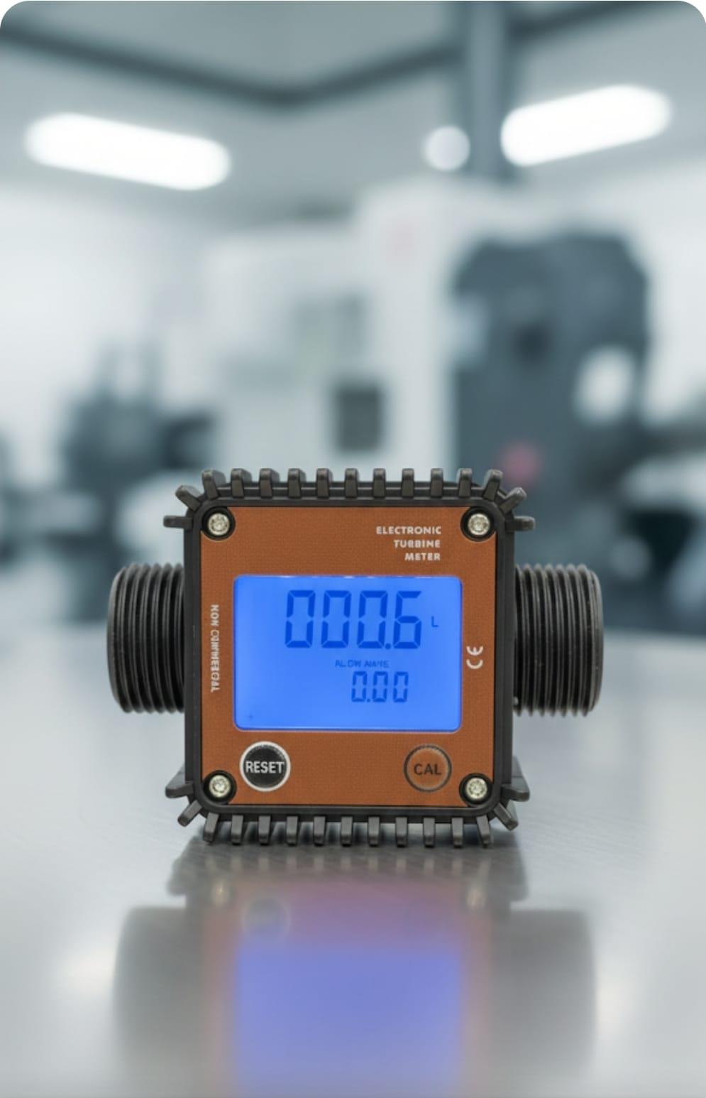 מונה דלק דיגיטלי לתדלוק ללא חיבור זרם החשמל עובד על סוללות פנימיות קמפינג לייף