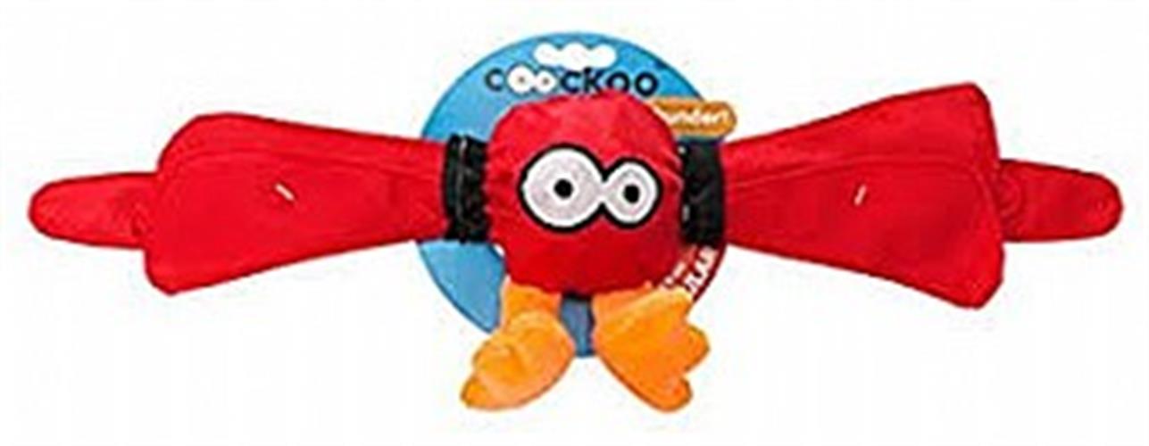 Ckoockoo XLצעצוע מצפצף  לכלב צבע אדום