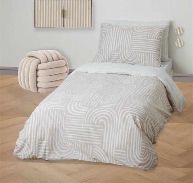 סט מצעים יחיד 100% כותנה ויקטוריה